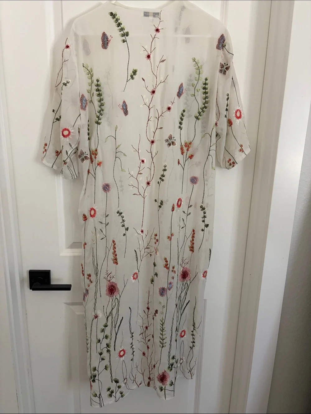 Beautiful floral summer wrap